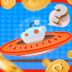Reddit Mascot With A Thoughtful Expression Inside A Ufo And Several Coins Around.jpg
